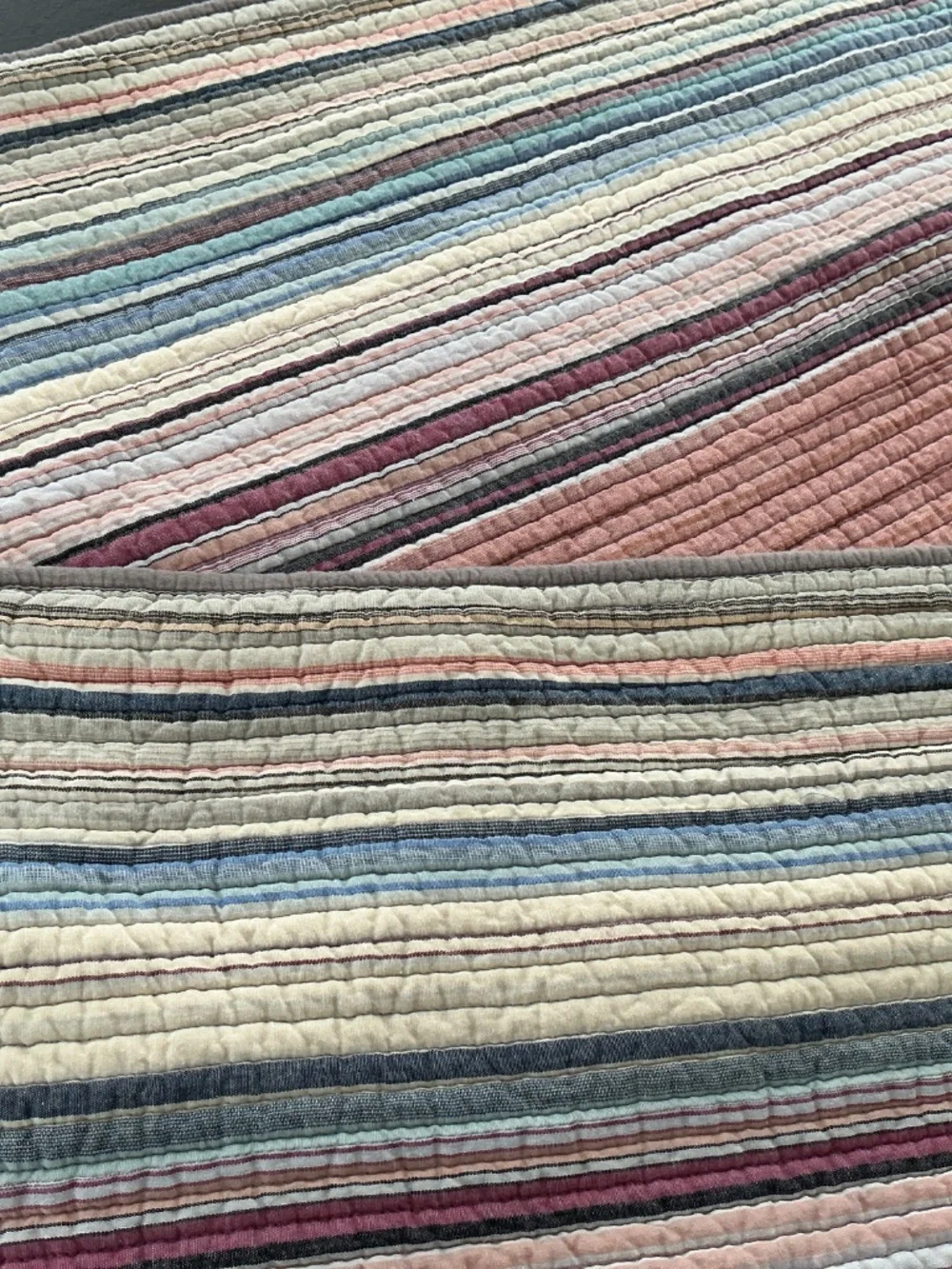 Martha Stewart 100% Cotton Textured Pillow Cases